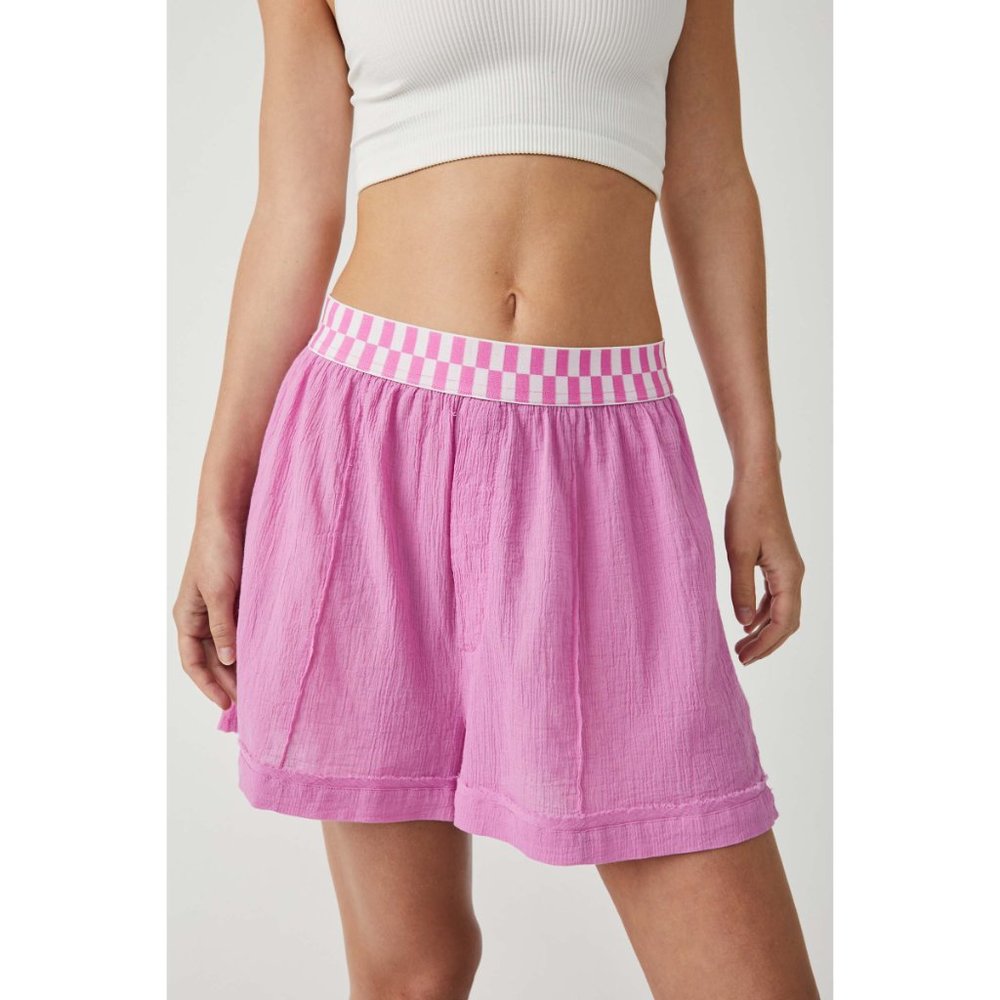 NWT Free People Sleep Talk Boxer Shorts / Vibrant Flower Free Shipping - Picture 2 of 5